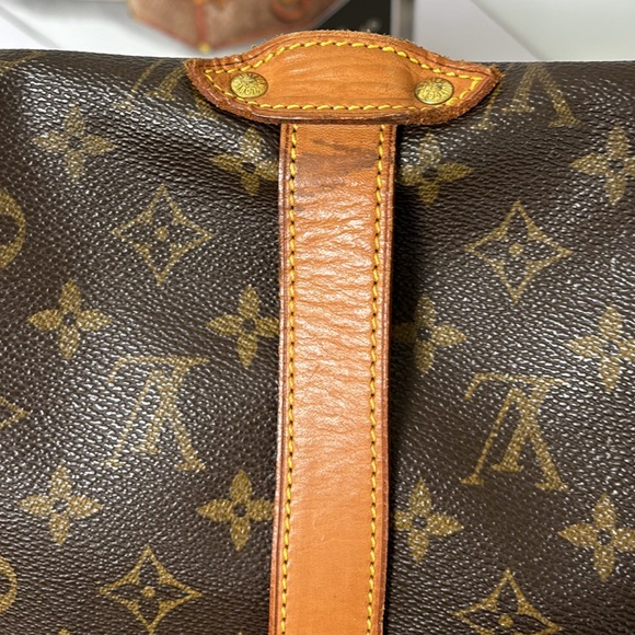 💃LOUIS VUITTON Saumur 35 Monogram Messenger Crossbody Saddle Bag - Picture 12 of 16